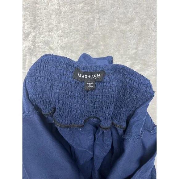 Summer Midi Tiered Dress by Max + Ash, Size L Feminine Comfort, Fancy Hem Detail - Picture 5 of 7